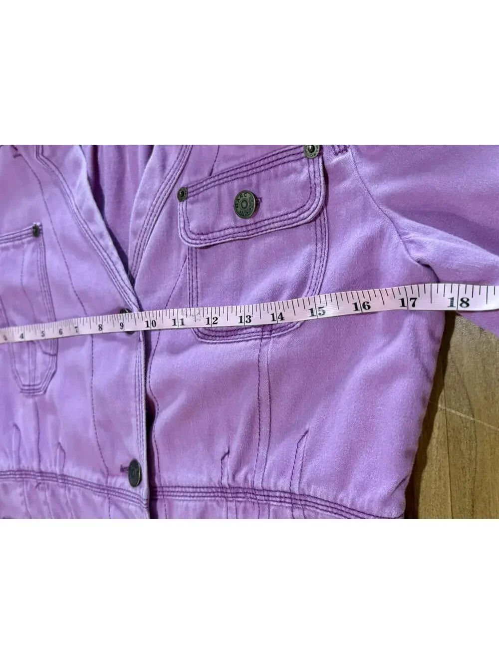 Marc‎ Jacobs Lilac Purple Cotton Utility Jacket Blazer Womens Size 10 Utility